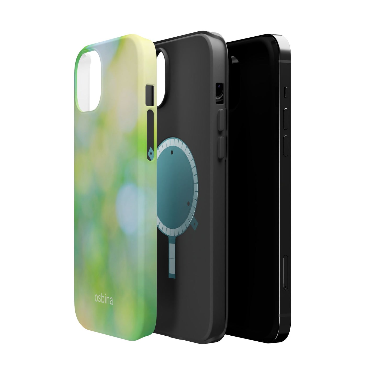 osbina | MagSafe compatible for iPhone | The Veridian Orbs Phone Case | Color Edit Collection