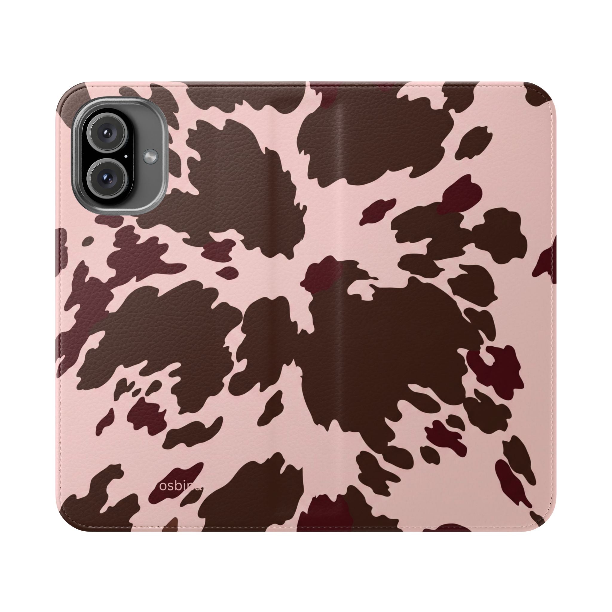osbina | Wallet Flip Case for iPhone & Samsung | Chocolate Cowhide