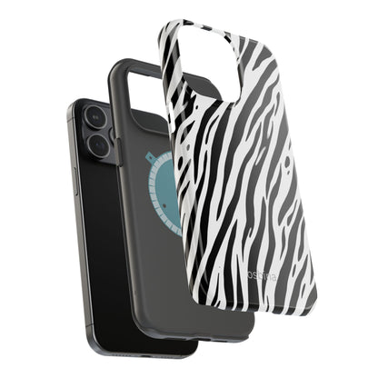 osbina | MagSafe Compatible for iPhone | The Bengal Bold Stripe Case in White + Black | The Season Collective