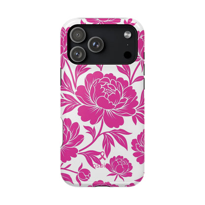 YAYOU MagSafe for iPhone | Peonies in Pink Designer Case | osbina