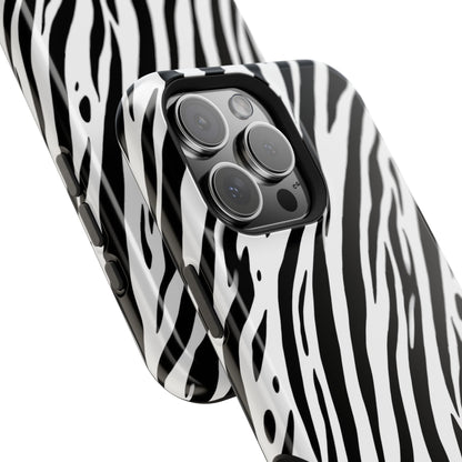 osbina | MagSafe Compatible for iPhone | The Bengal Bold Stripe Case in White + Black | The Season Collective
