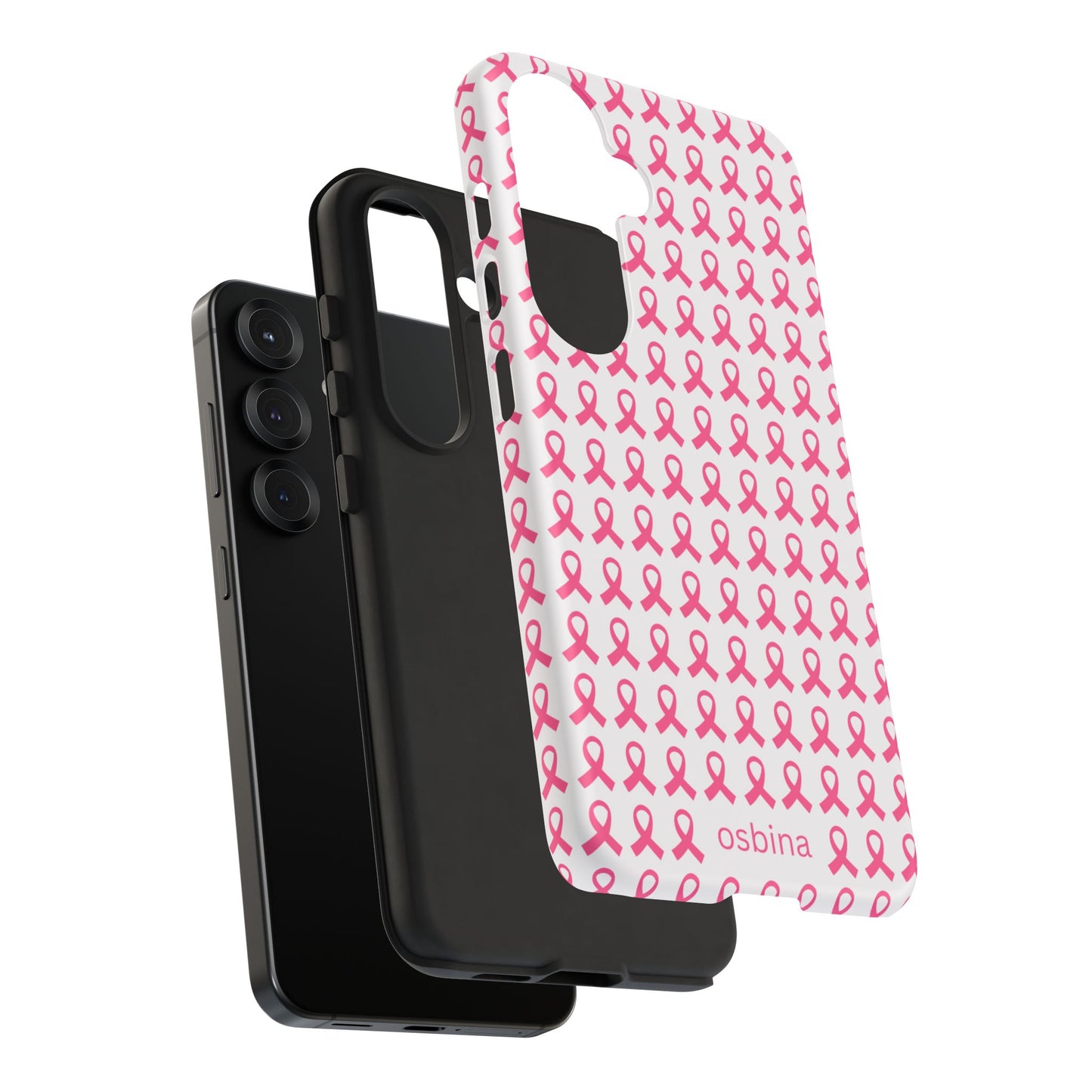 osbina | Limited Edition The Side by Side Pink Ribbon Case in Light Pink + Soft Pink + Hot Pink | The Pink October Collection | Inspired By