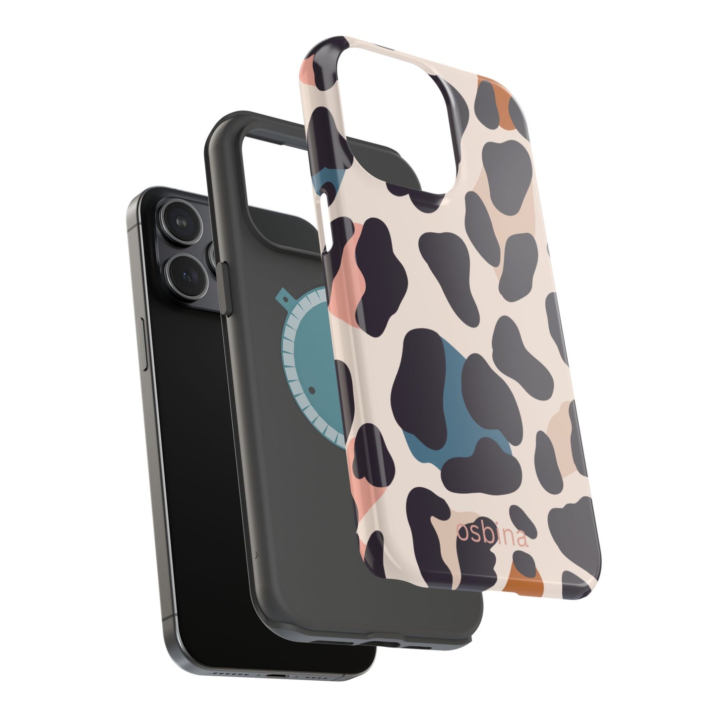 osbina | MagSafe compatible for iPhone | Leopard Luxe Color Pop Leopard Print Phone Case | Modern Muse Collection