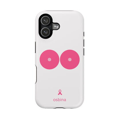 osbina |  MagSafe compatible for iPhone | Limited Edition The Check Your Tatas Case in Light Pink + Soft Pink + Hot Pink | The Pink October Collection | Inspired By