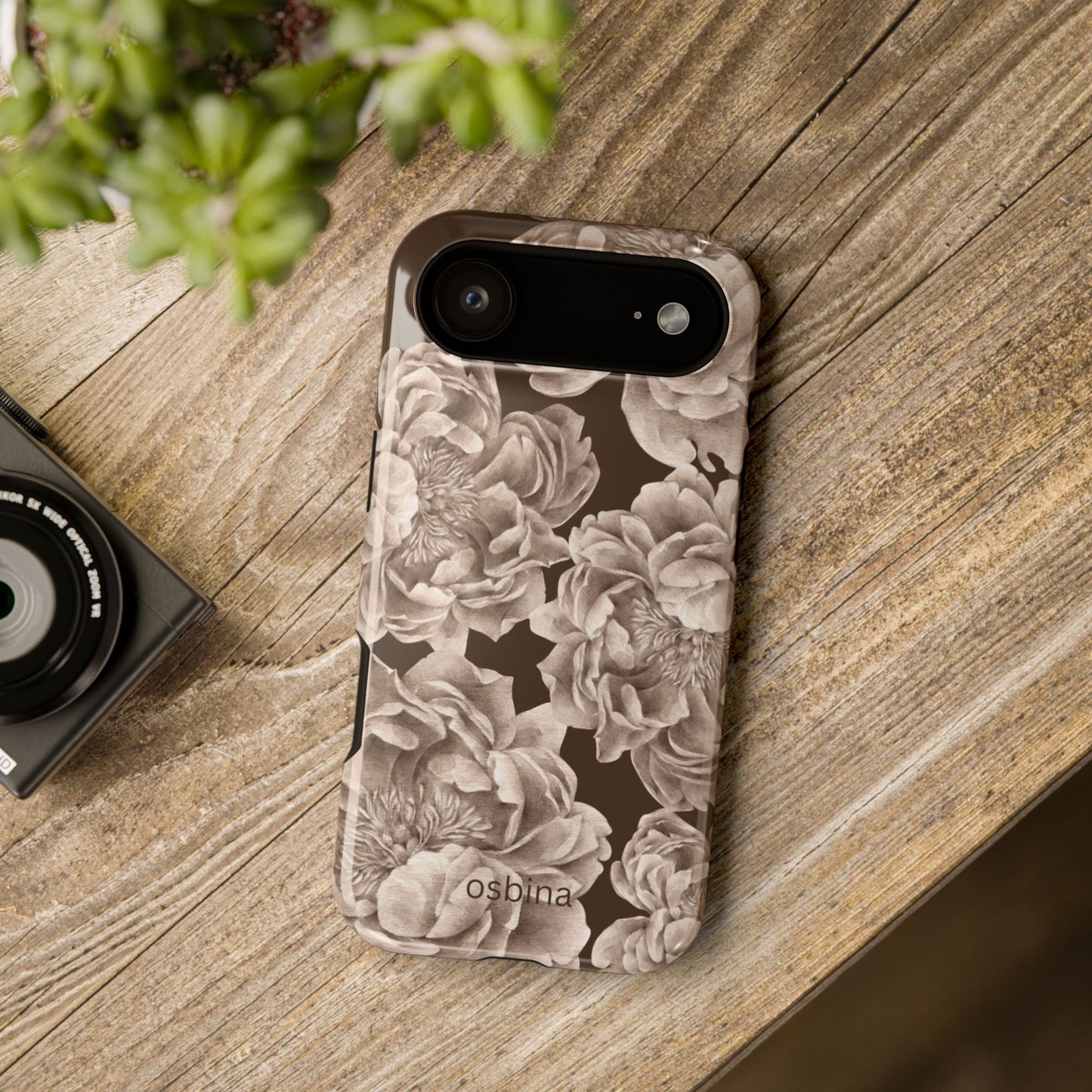 osbina | Peony Espresso Designer Case