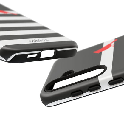 osbina | Redbird Edition Thinking of You Phone Case Black & White Stripe | Inspired By Collection