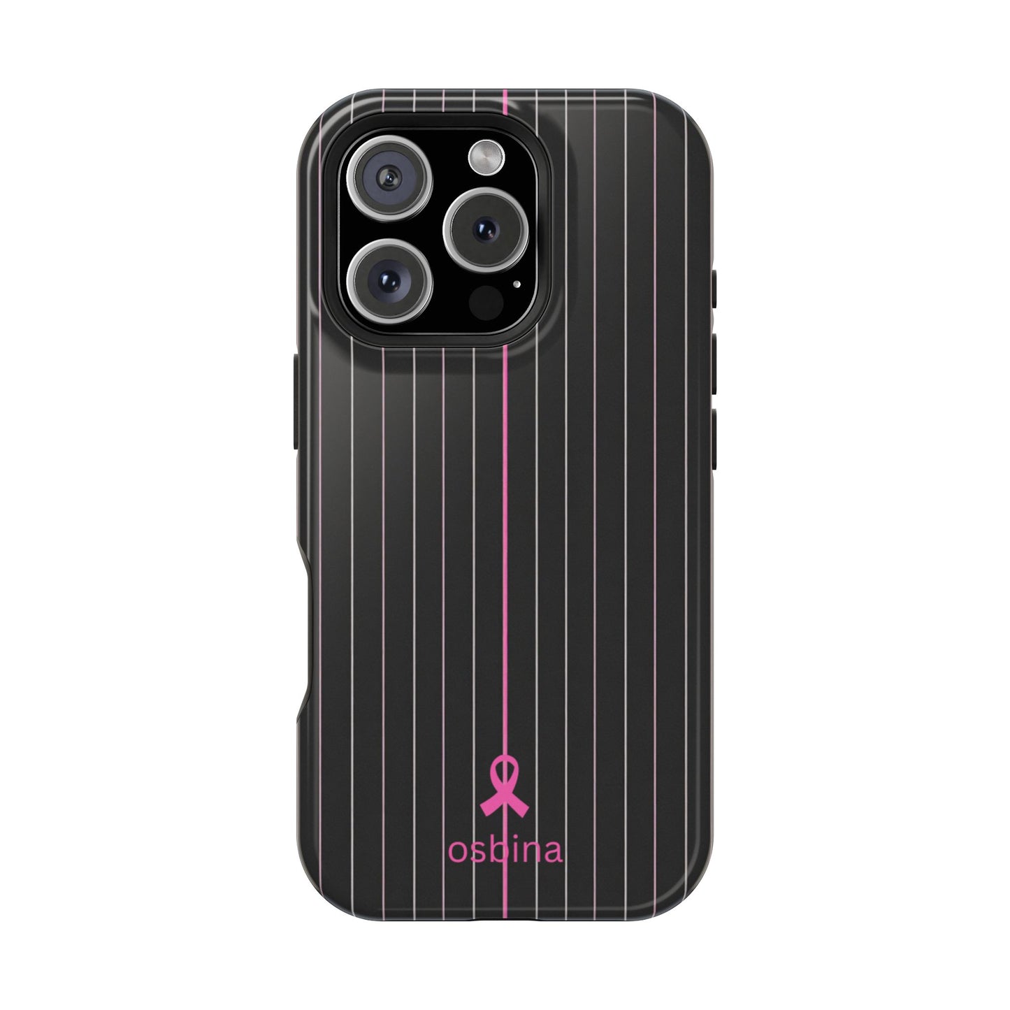 YAYOU The Pink Pinstripe Designer Case | osbina