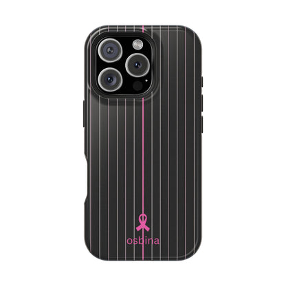 YAYOU The Pink Pinstripe Designer Case | osbina