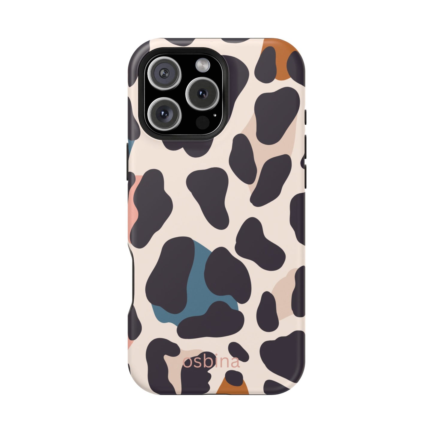 osbina | MagSafe compatible for iPhone | Leopard Luxe Color Pop Leopard Print Phone Case | Modern Muse Collection