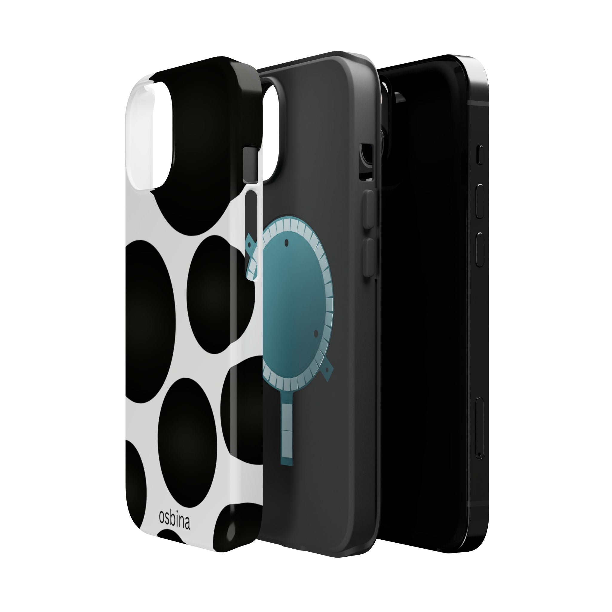 osbina | MagSafe for iPhone | Noir Bubbles Designer Case