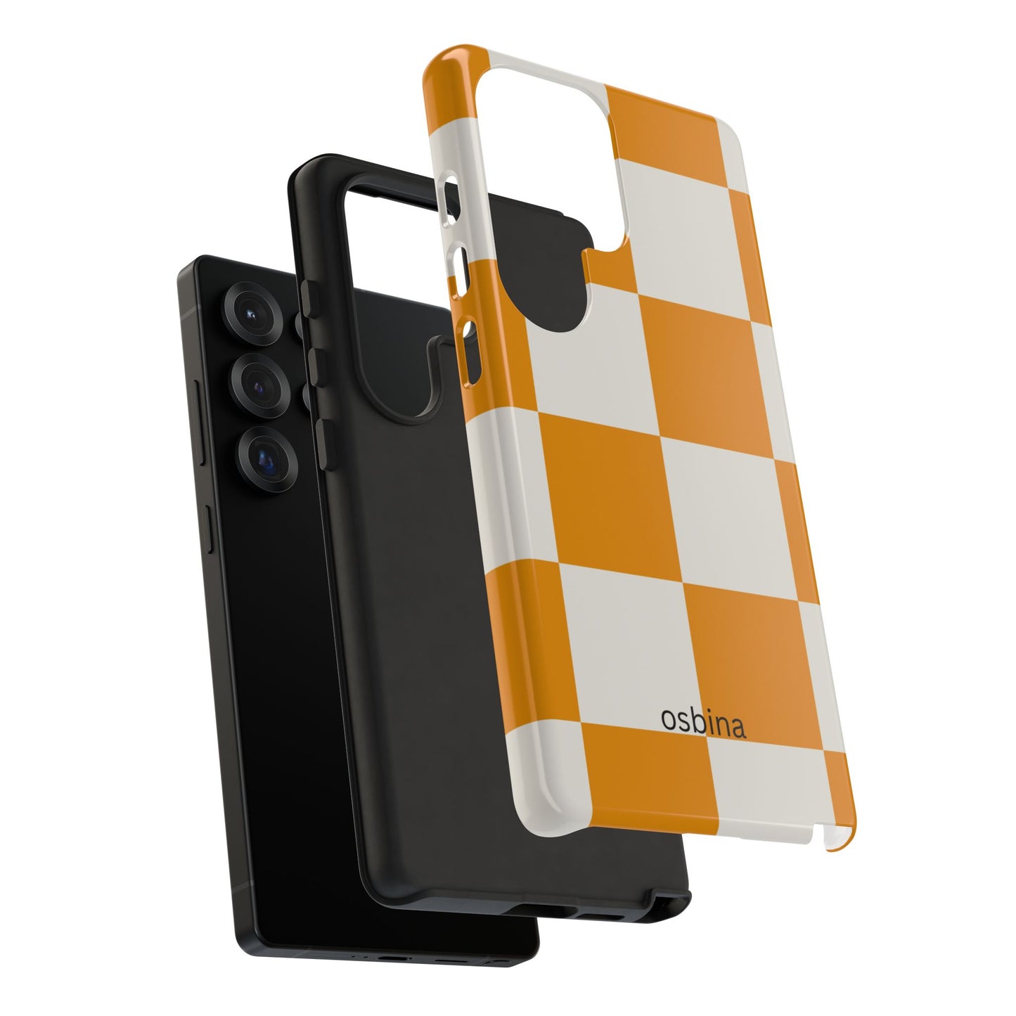 osbina | Check You Out — The Orange + White Check Case | The Season Collective