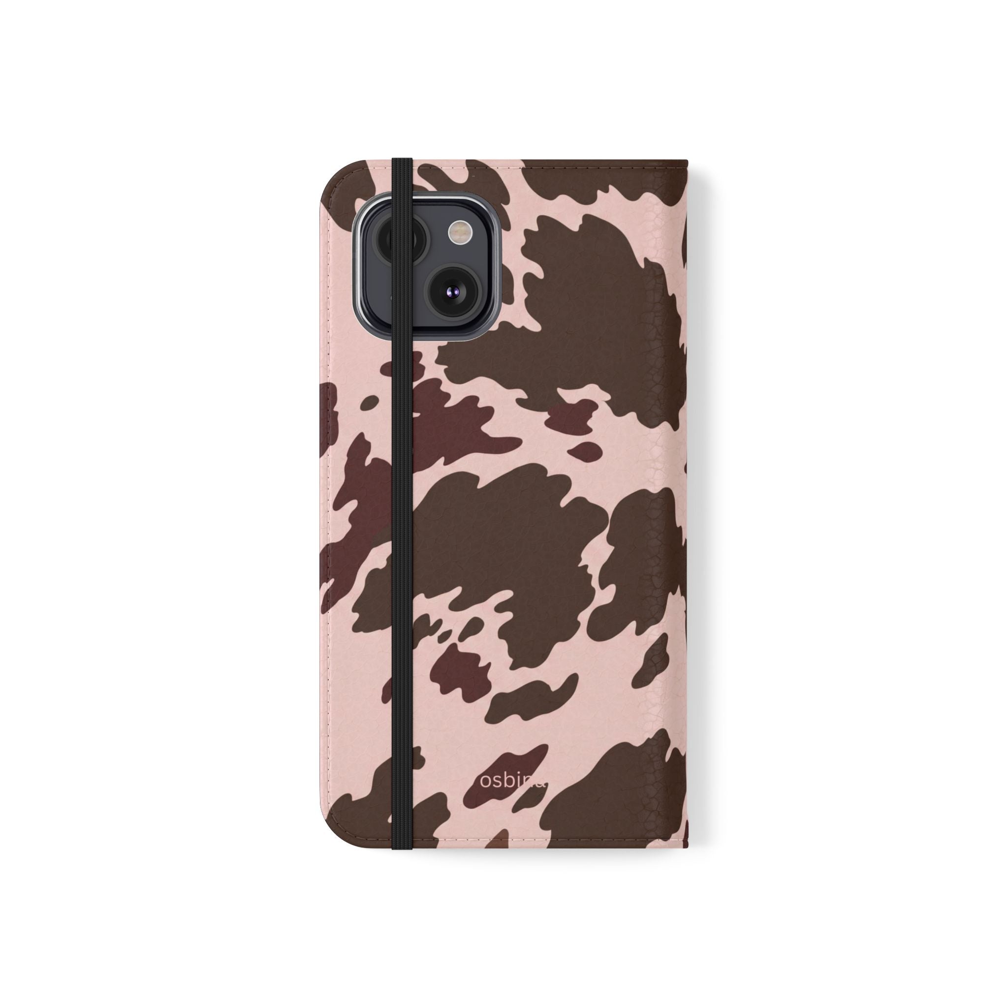 osbina | Wallet Flip Case for iPhone & Samsung | Chocolate Cowhide