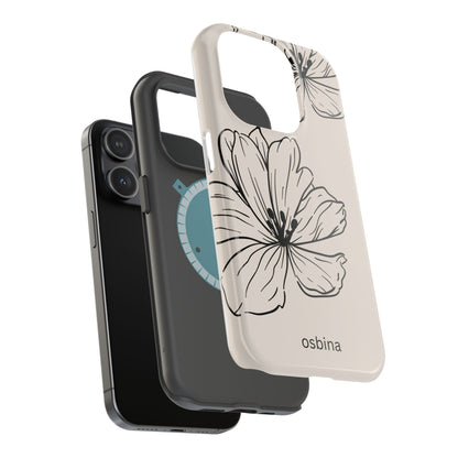 osbina | MagSafe compatible for iPhone | Poppy Whisper Phone Case | Modern Muse Collection