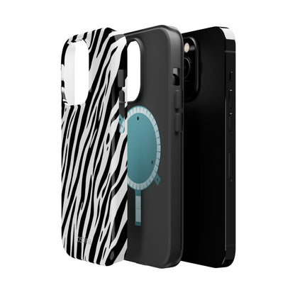 osbina | MagSafe Compatible for iPhone | The Bengal Bold Stripe Case in White + Black | The Season Collective