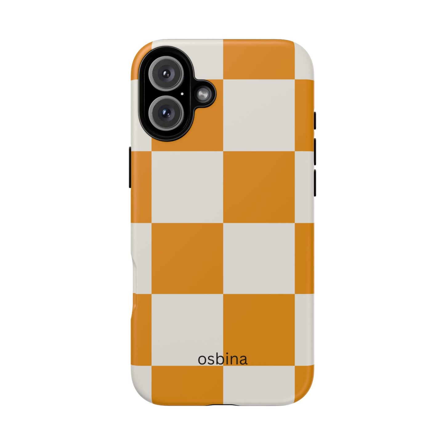 osbina | Check You Out — The Orange + White Check Case | The Season Collective