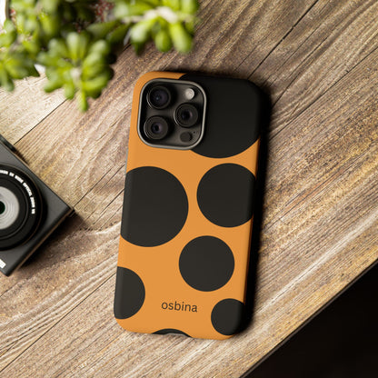 osbina | The Bubble Statement Case in Orange + Black | The Season Collective