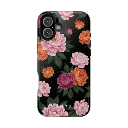 osbina | MagSafe for iPhone | The Peony Noir Designer Case