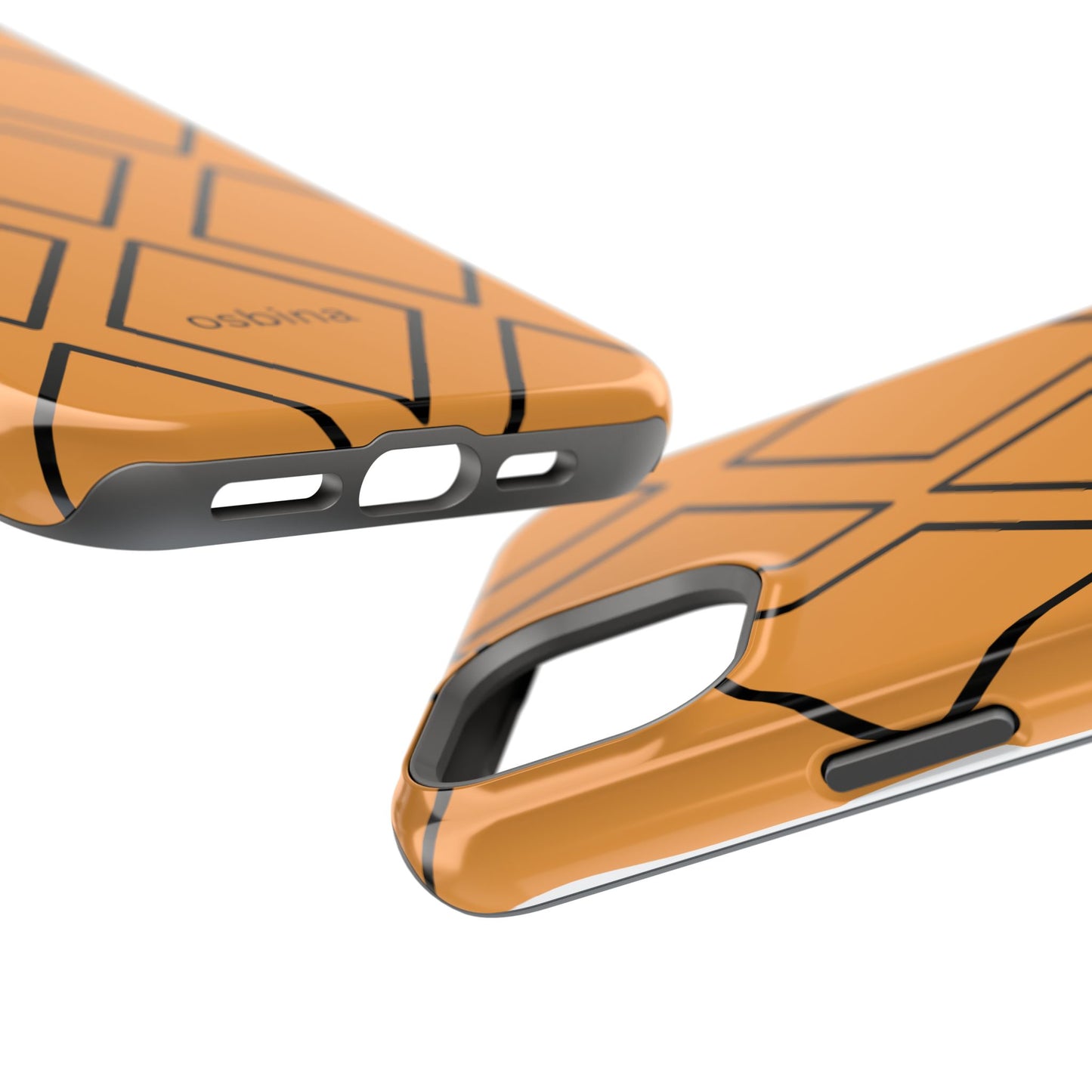 osbina | MagSafe Compatible for iPhone | Diamonds Are Your Phone’s Best Friend — The Orange + Black Diamond Case | The Season Collective