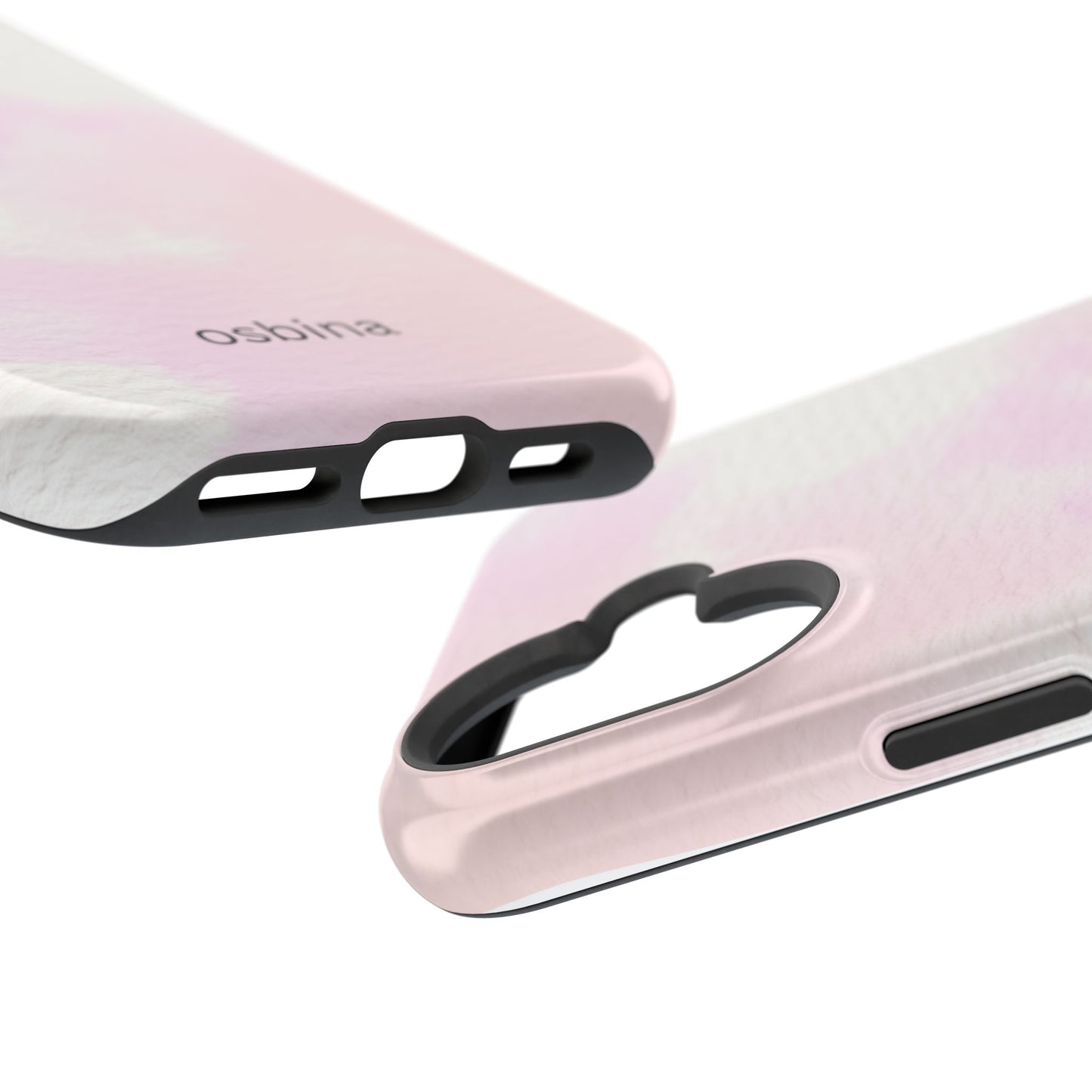 osbina | MagSafe compatible for iPhone | Pink Cotton Cloud Phone Case | Modern Muse Collection