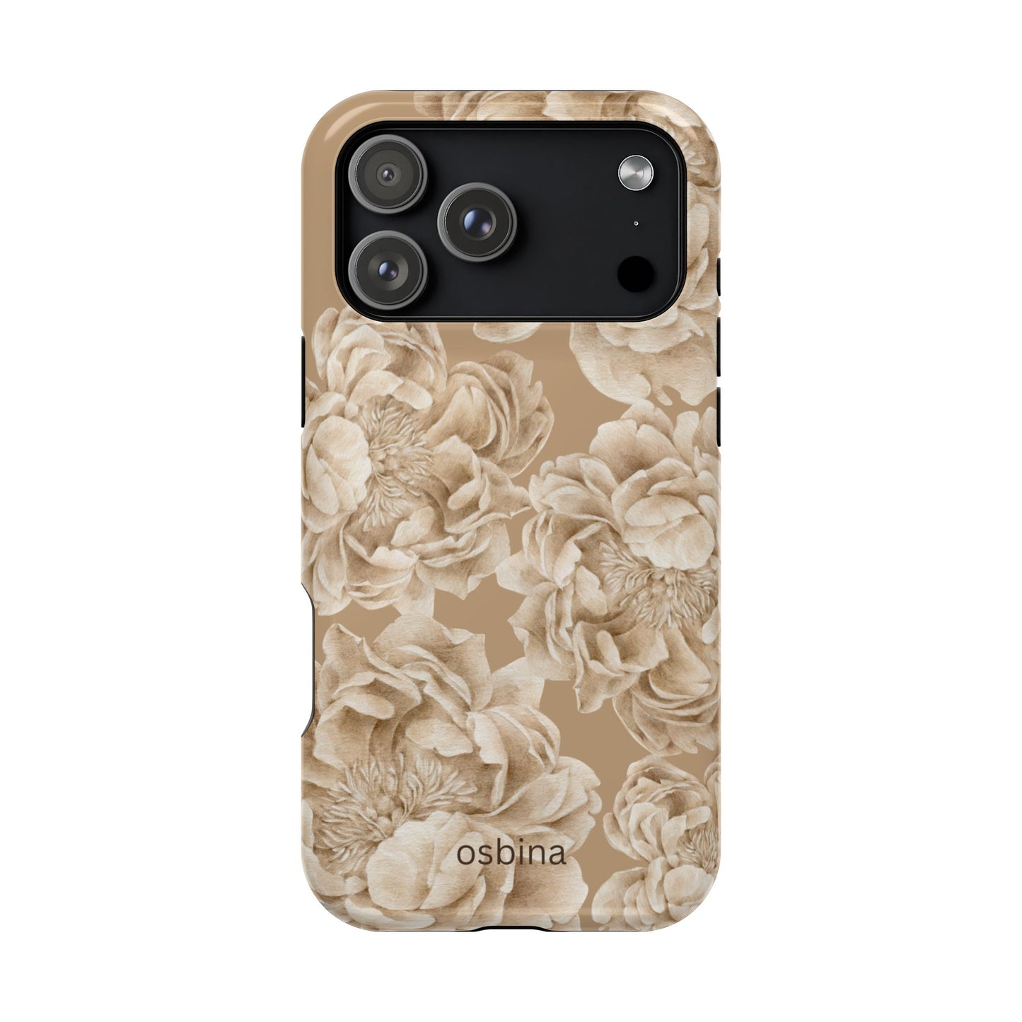 osbina | MagSafe for iPhone | Peony Latte Designer Case