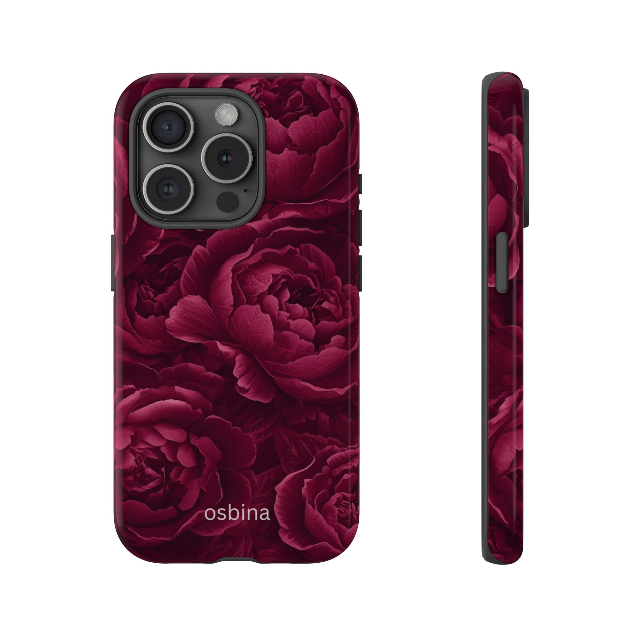 osbina | The Burgundy Peony Designer Case