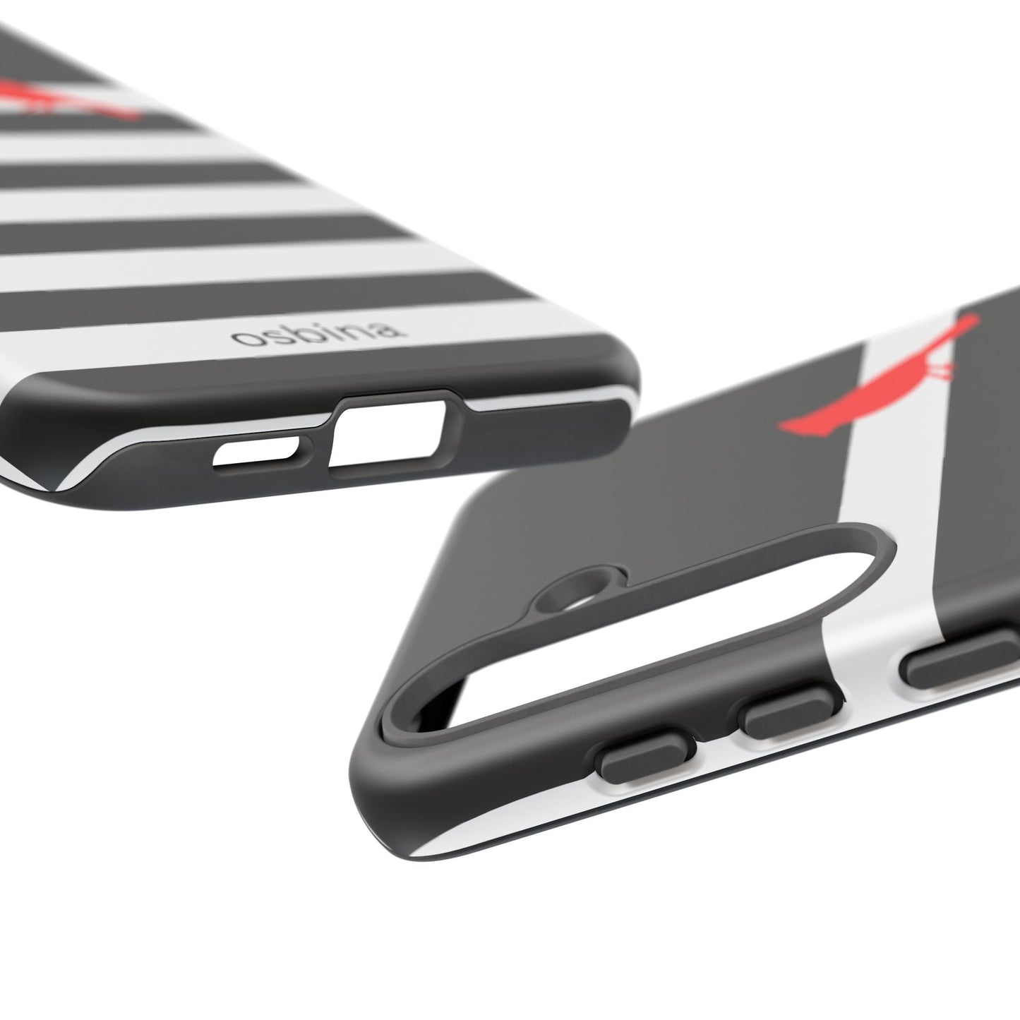 osbina | Redbird Edition Thinking of You Phone Case Black & White Stripe | Inspired By Collection