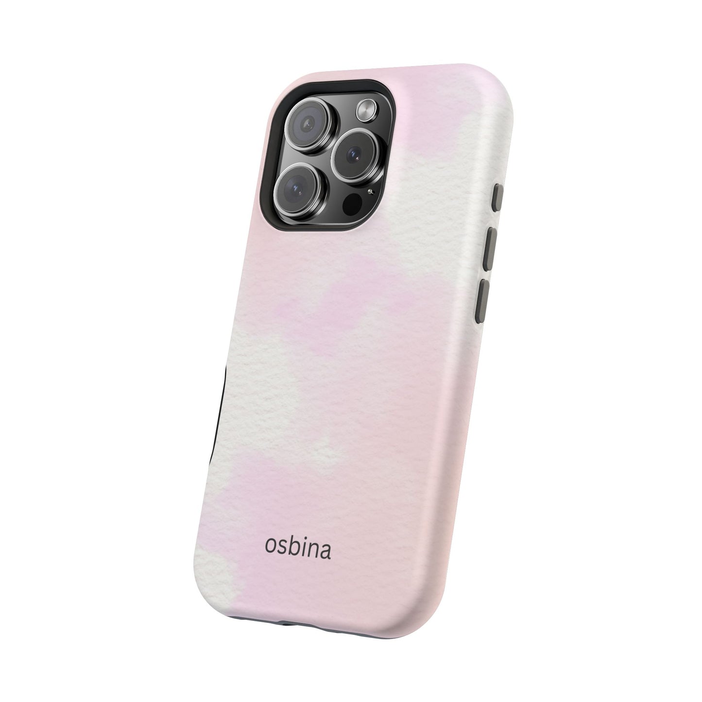 osbina | MagSafe compatible for iPhone | Pink Cotton Cloud Phone Case | Modern Muse Collection