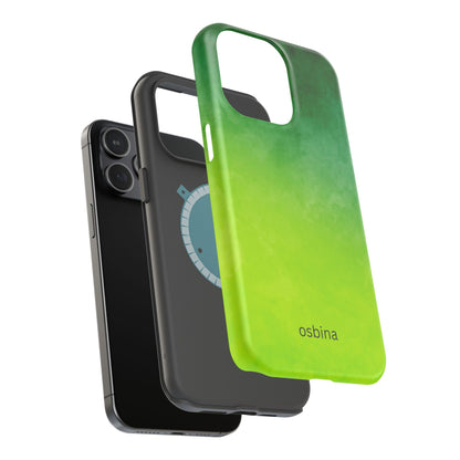 osbina | MagSafe compatible for iPhone | The Verde Glow Phone Case | Color Edit Collection