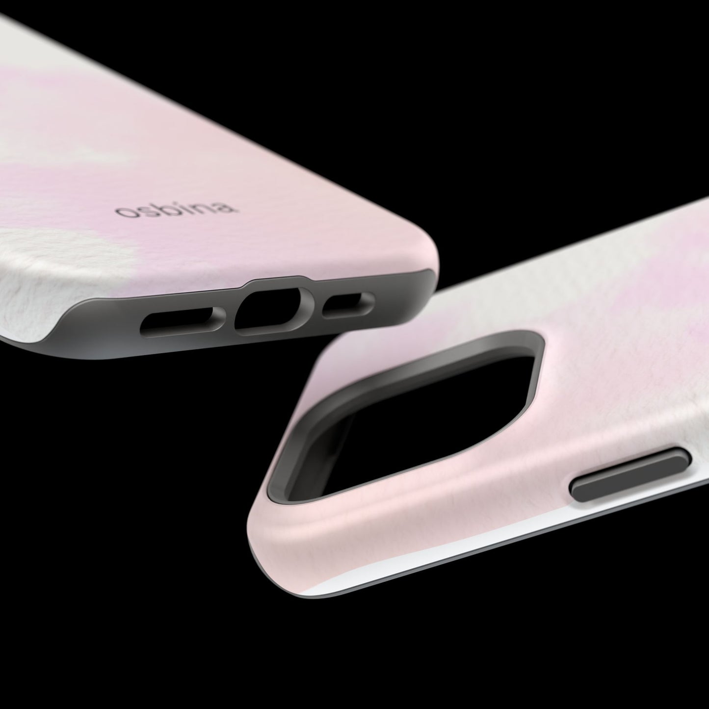 osbina | MagSafe compatible for iPhone | Pink Cotton Cloud Phone Case | Modern Muse Collection