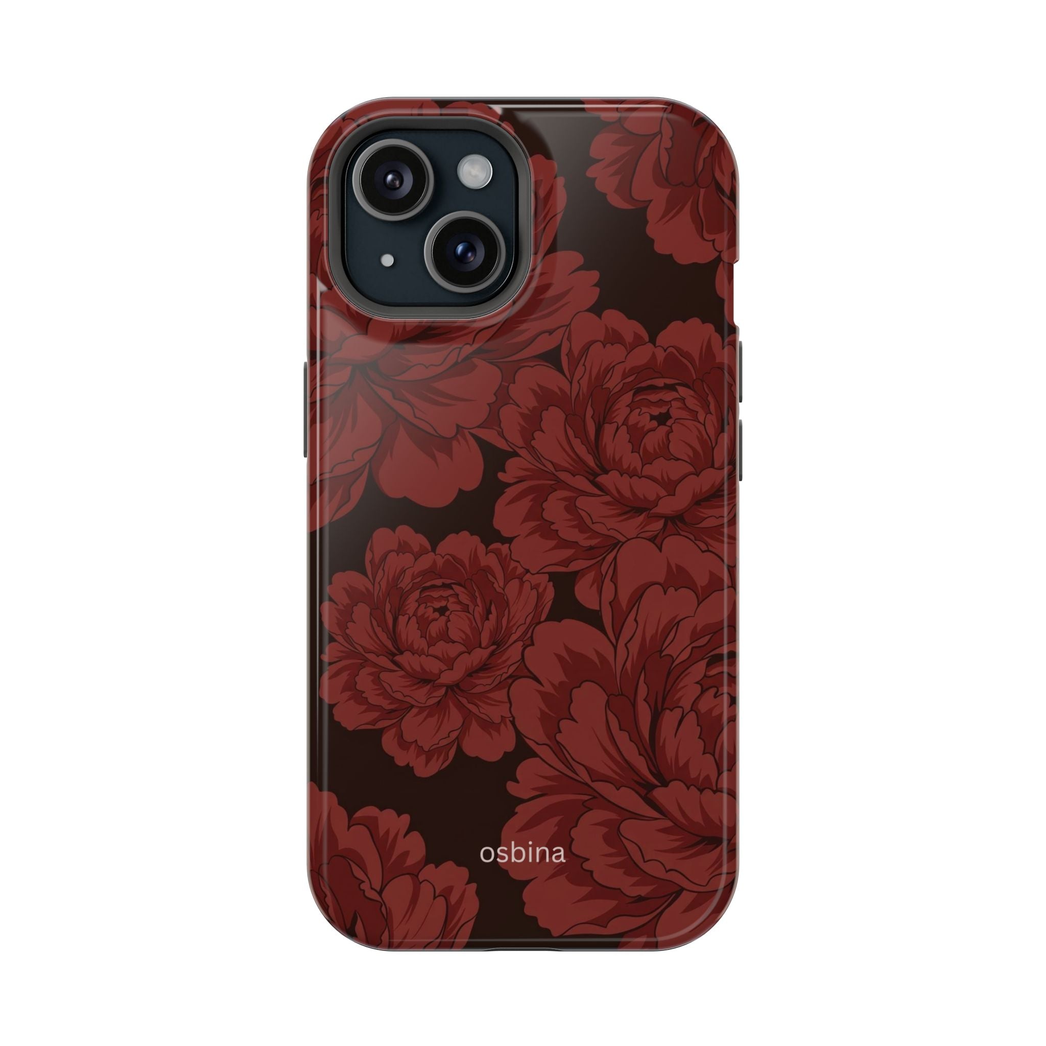 osbina | Oxblood Peony Designer Case