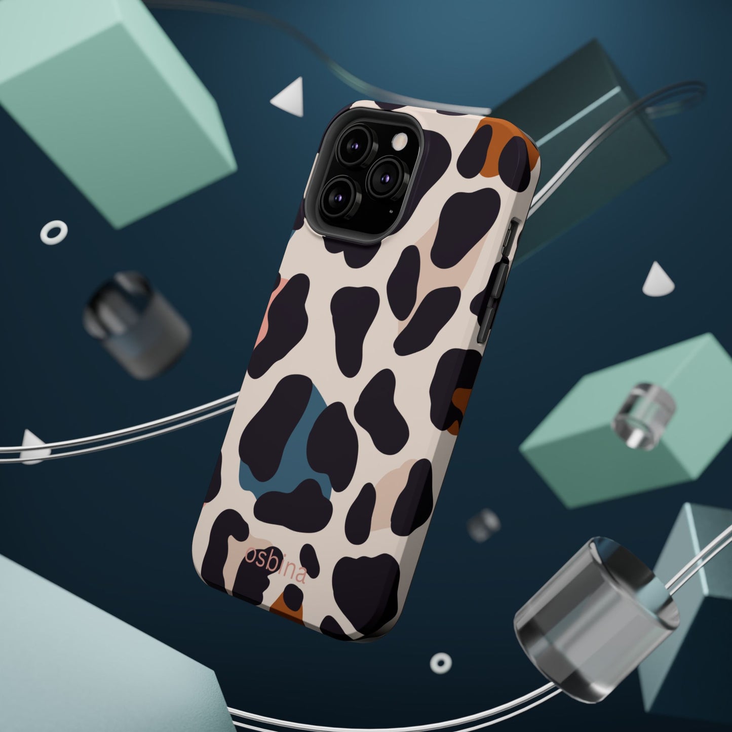 osbina | MagSafe compatible for iPhone | Leopard Luxe Color Pop Leopard Print Phone Case | Modern Muse Collection