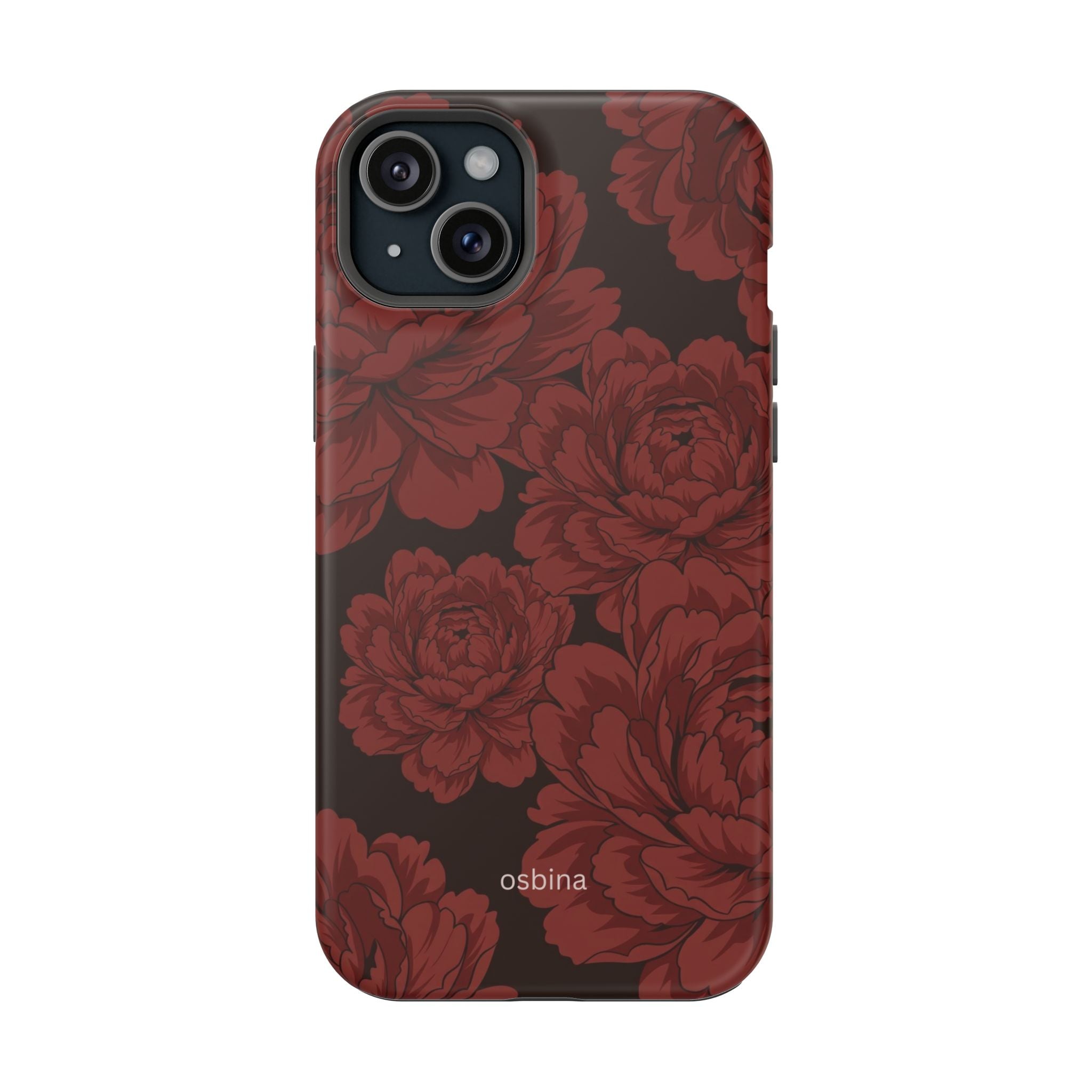 osbina | Oxblood Peony Designer Case