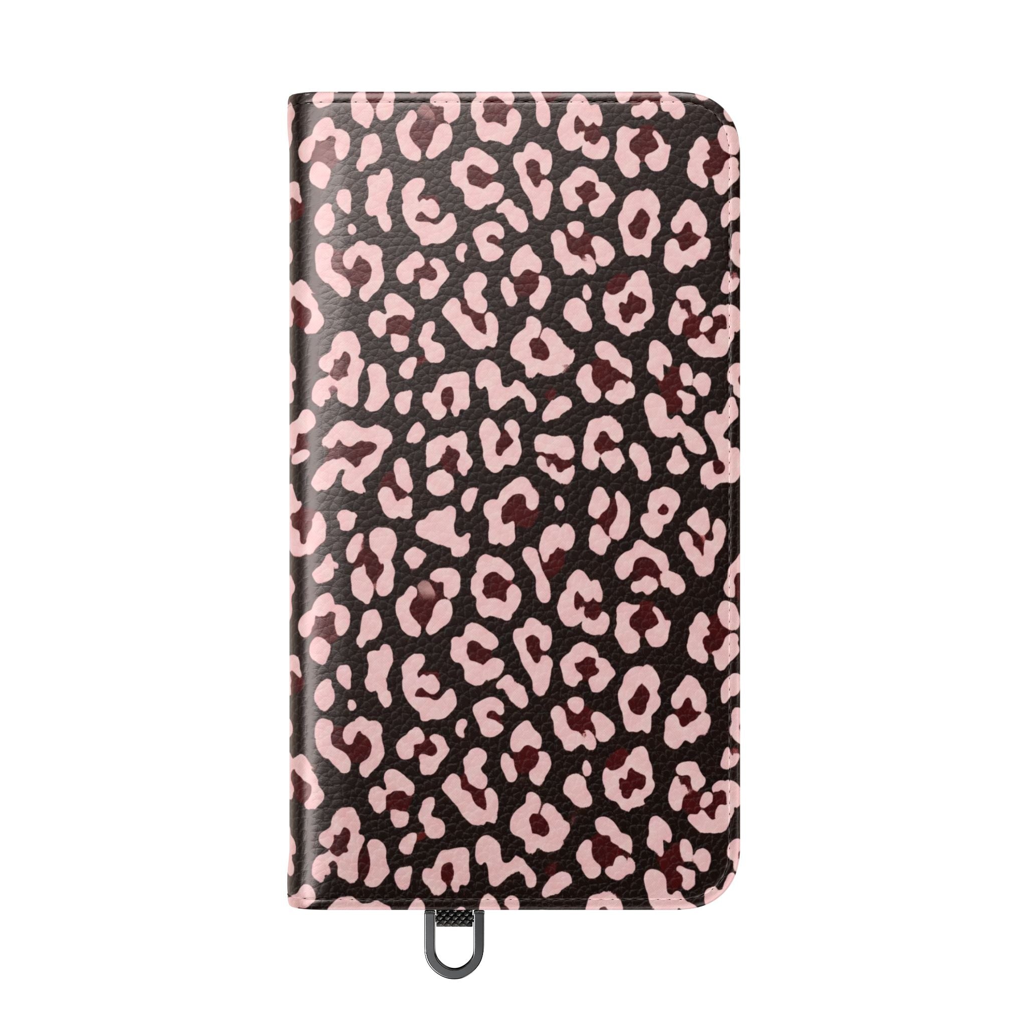 osbina | Wallet Flip Case for iPhone & Samsung | Chocolate Pink Leopard