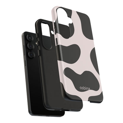 osbina | Prairie Chic Pink & Black Cow Print Phone Case | Modern Muse Collection