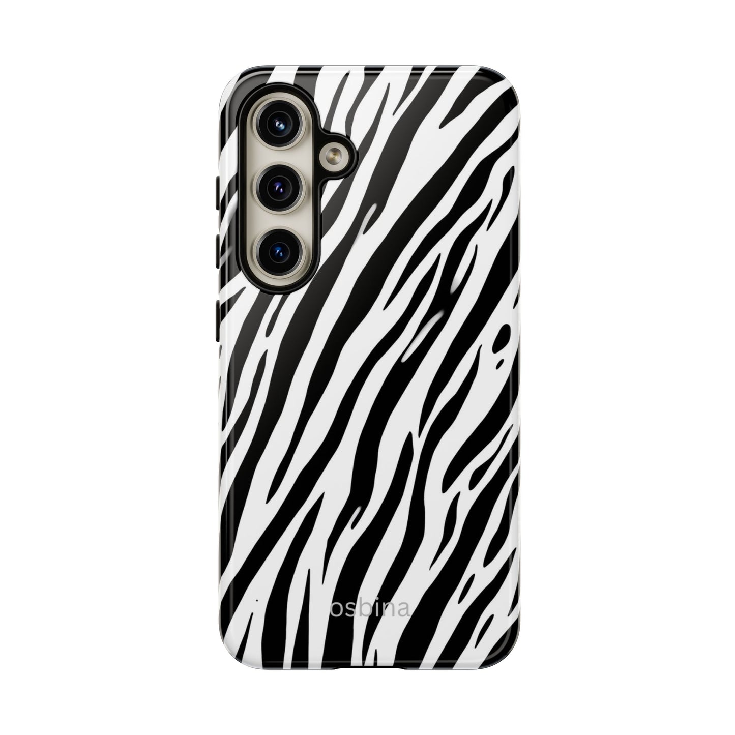 osbina | The Bengal Bold Stripe Case in White + Black | The Season Collective