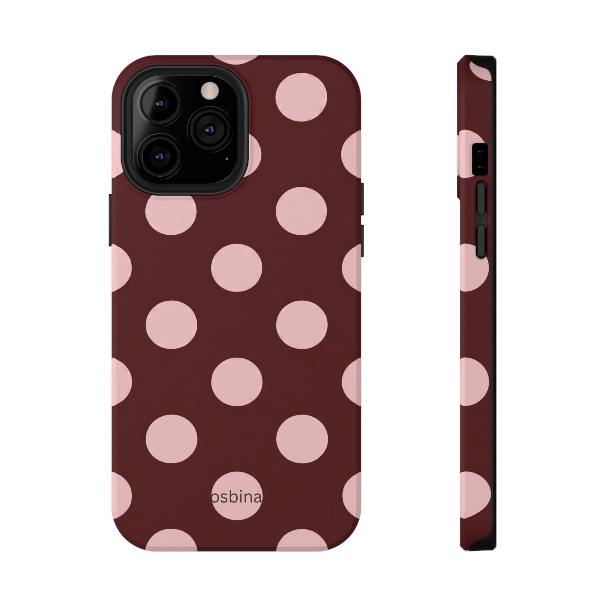 osbina | Oxblood Dot Designer Case