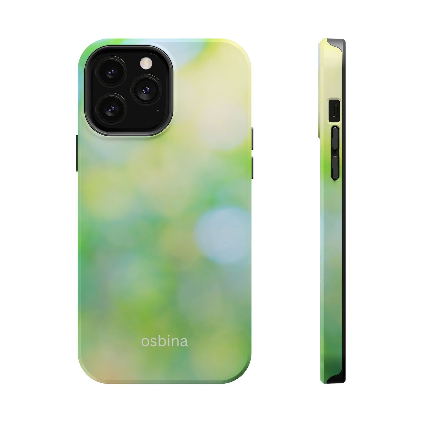 osbina | MagSafe compatible for iPhone | The Veridian Orbs Phone Case | Color Edit Collection