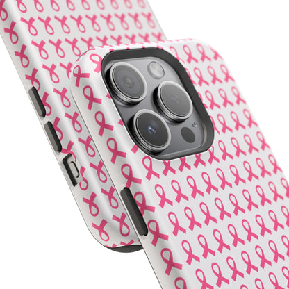osbina |  MagSafe compatible for iPhone | Limited Edition The Side By Side Pink Ribbons Case in Light Pink + Soft Pink + Hot Pink | The Pink October Collection | Inspired By