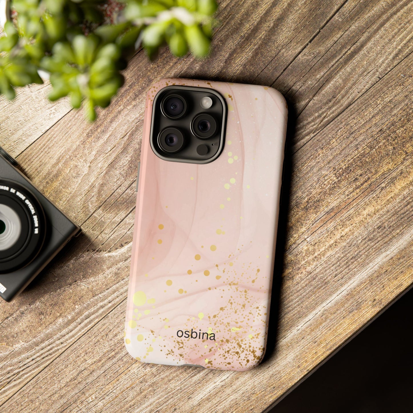 osbina | Pink Chic Stardust Cloud Phone Case | Modern Muse Collection