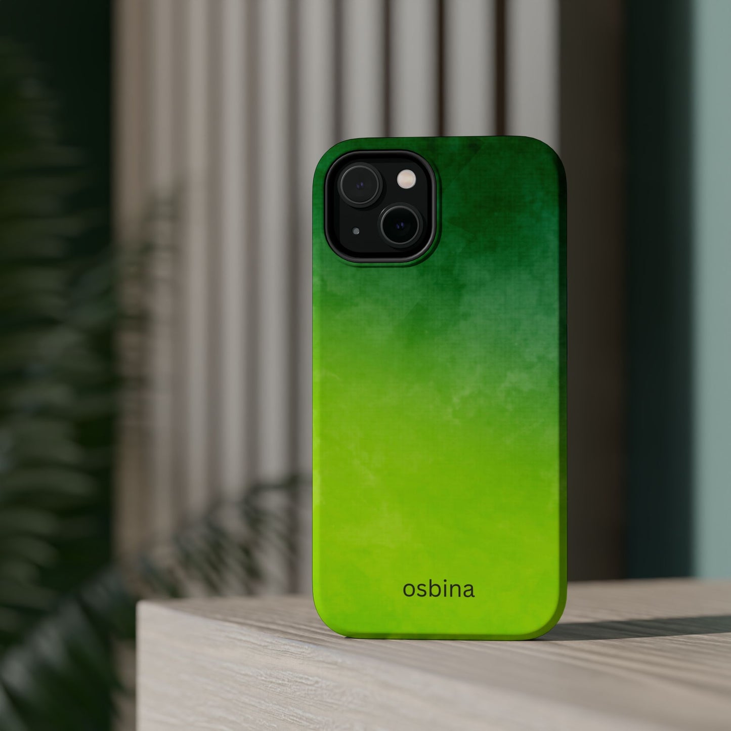 osbina | MagSafe compatible for iPhone | The Verde Glow Phone Case | Color Edit Collection
