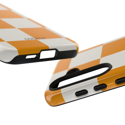 osbina | Check You Out — The Orange + White Check Case | The Season Collective