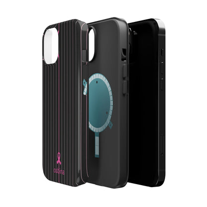 YAYOU The Pink Pinstripe Designer Case | osbina