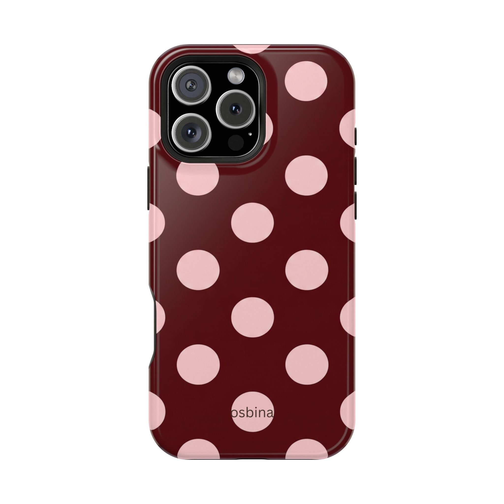 osbina | Oxblood Dot Designer Case