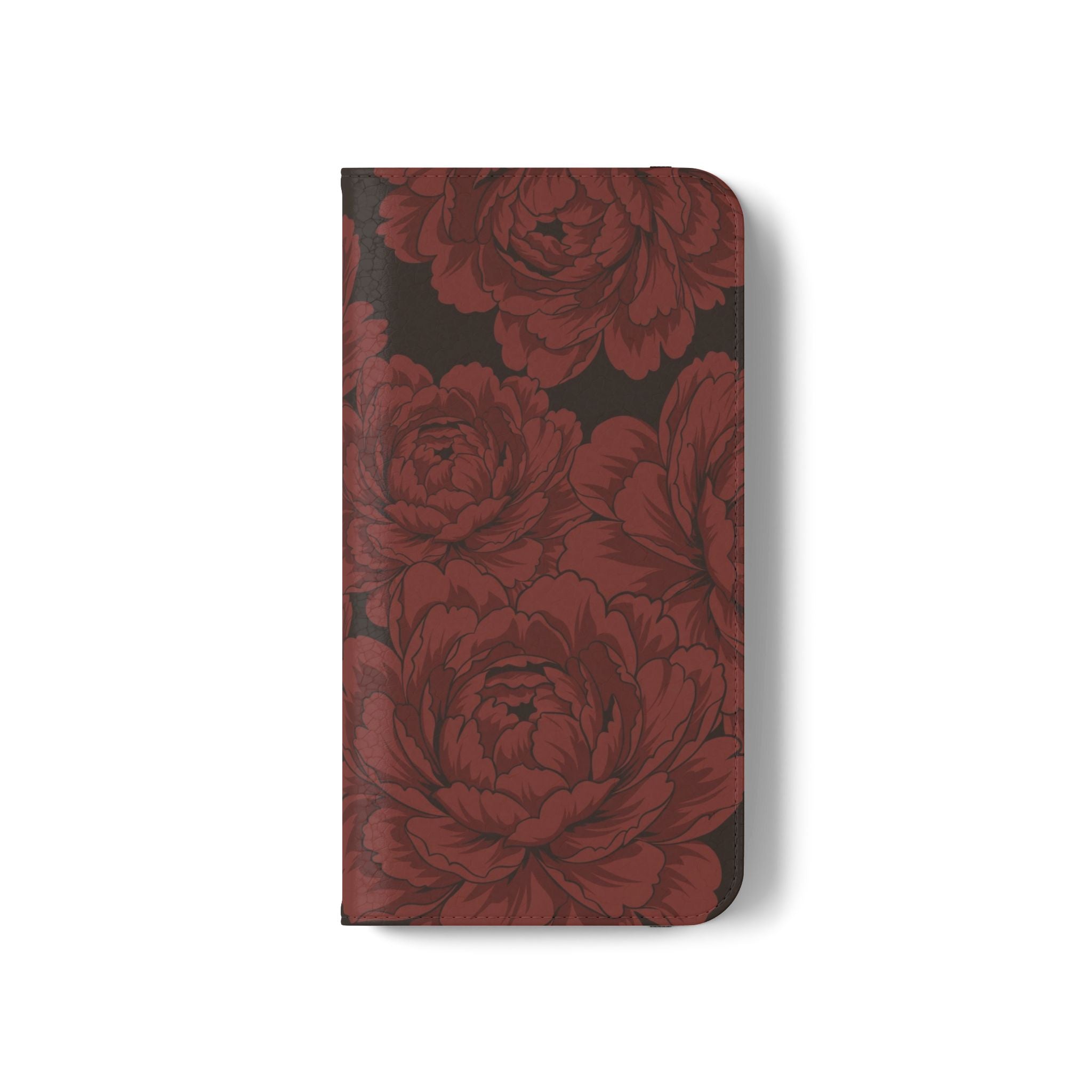 osbina | Wallet Flip Case for iPhone & Samsung | Oxblood Peony