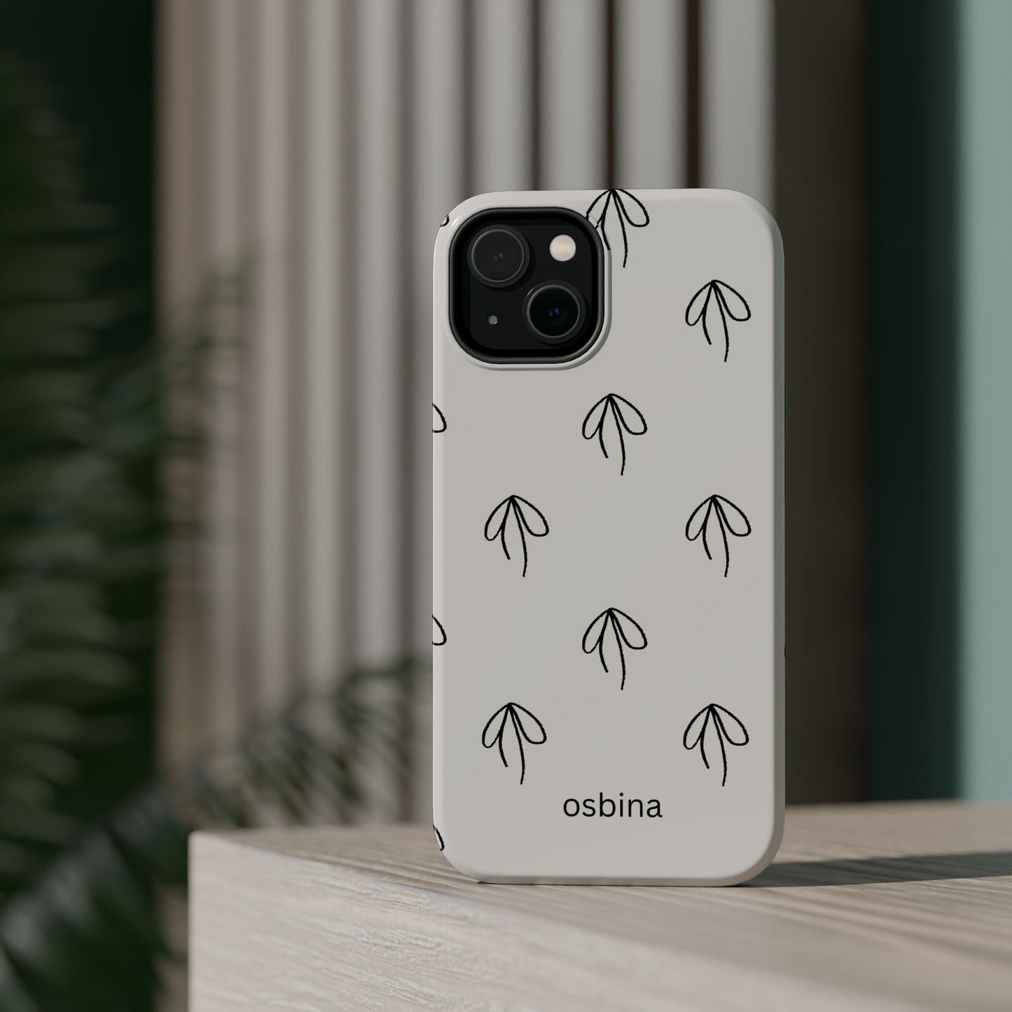 osbina | MagSafe compatible for iPhone | Linéa Flora Minimalistic Flower Phone Case | Modern Muse Collection