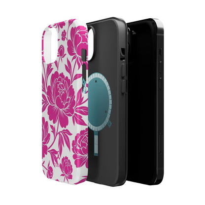 YAYOU MagSafe for iPhone | Peonies in Pink Designer Case | osbina