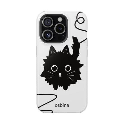 osbina | MagSafe compatible for iPhone | Midnight Couture Cat Phone Case | Season Collective Collection