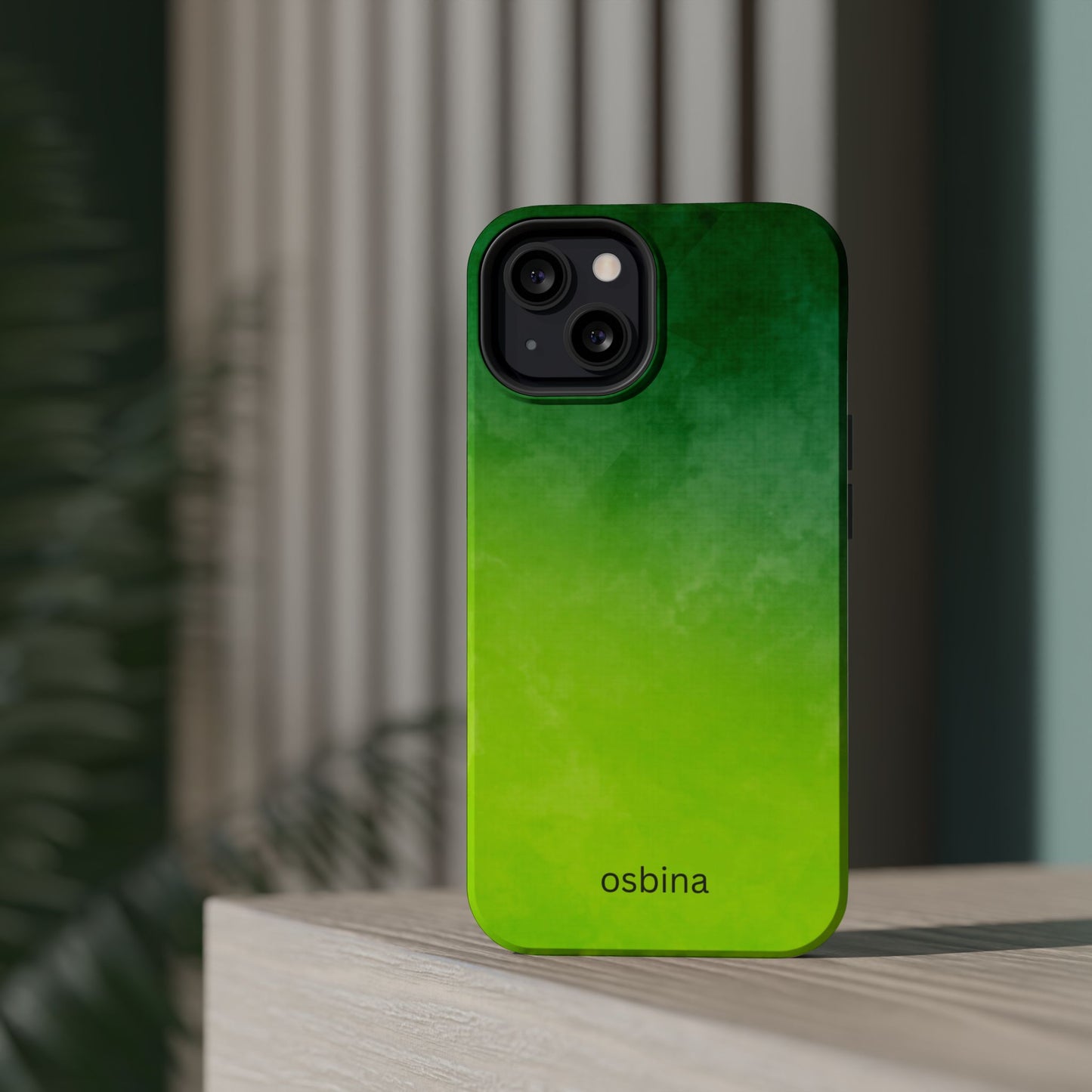 osbina | MagSafe compatible for iPhone | The Verde Glow Phone Case | Color Edit Collection