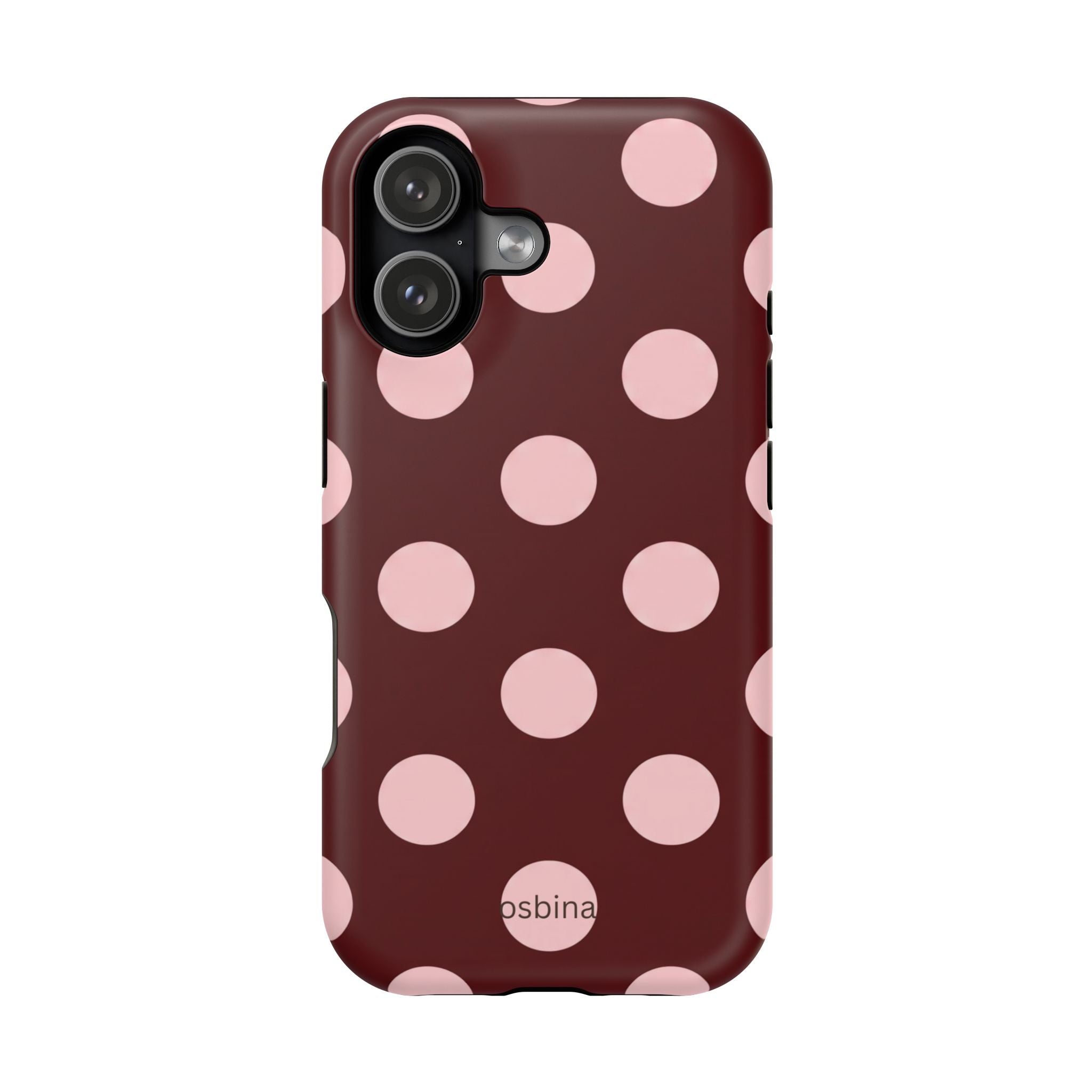 osbina | Oxblood Dot Designer Case