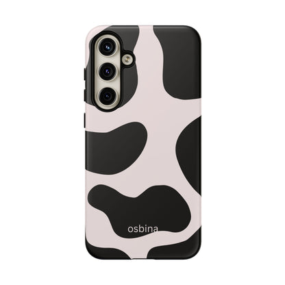 osbina | Prairie Chic Pink & Black Cow Print Phone Case | Modern Muse Collection